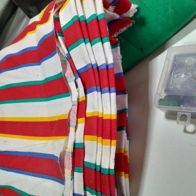 Large pieces of fabric and some sewing notations