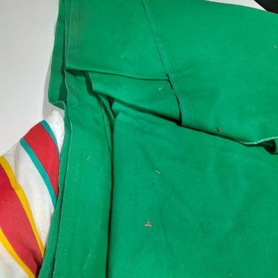Large pieces of fabric and some sewing notations
