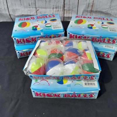 Boxes of brand-new Kick balls - Hackey sacks