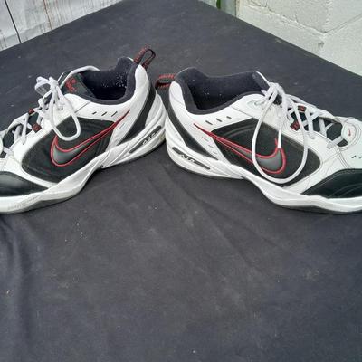 Men's size Nike Tennis shoes - lightly used with shoe organizer