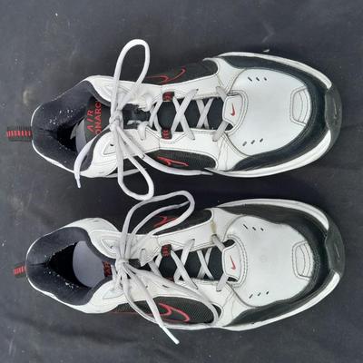 Men's size Nike Tennis shoes - lightly used with shoe organizer