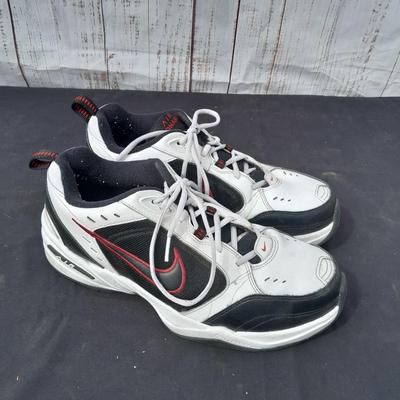 Men's size Nike Tennis shoes - lightly used with shoe organizer