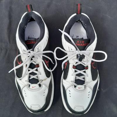 Men's size Nike Tennis shoes - lightly used with shoe organizer