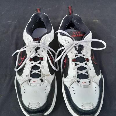 Men's size Nike Tennis shoes - lightly used with shoe organizer