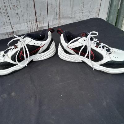 Men's size Nike Tennis shoes - lightly used with shoe organizer