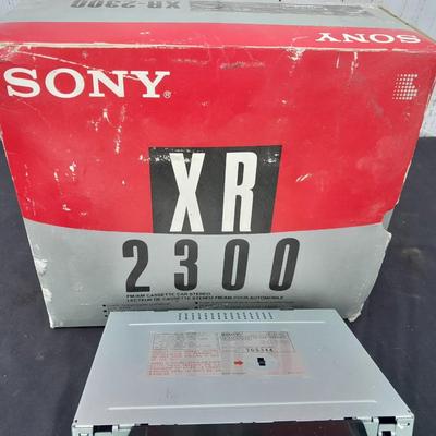 Sony XR 2300 Car Stereo cassette player with original box and accessories - new old stock