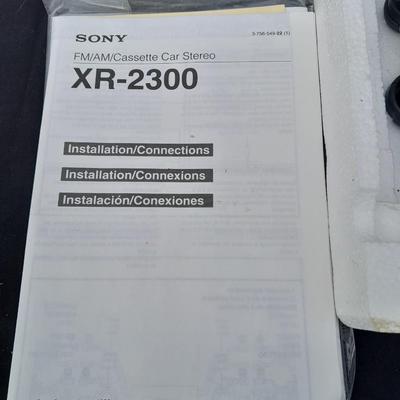 Sony XR 2300 Car Stereo cassette player with original box and accessories - new old stock