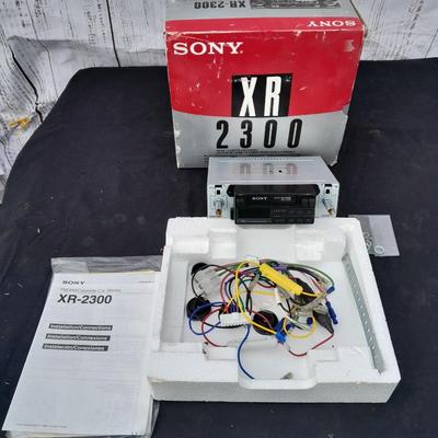 Sony XR 2300 Car Stereo cassette player with original box and accessories - new old stock