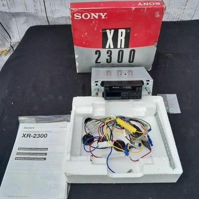 Sony XR 2300 Car Stereo cassette player with original box and accessories - new old stock