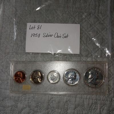 1958 silver coins