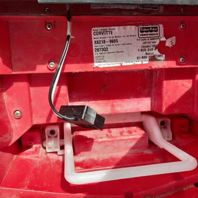 Little red corvette power wheels with no battery or charger