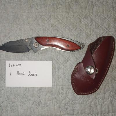 Buck knife and sheath