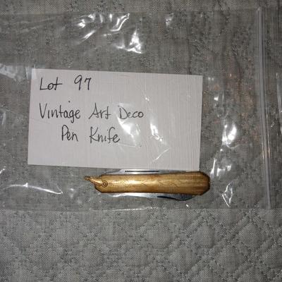 Vintage art deco knife