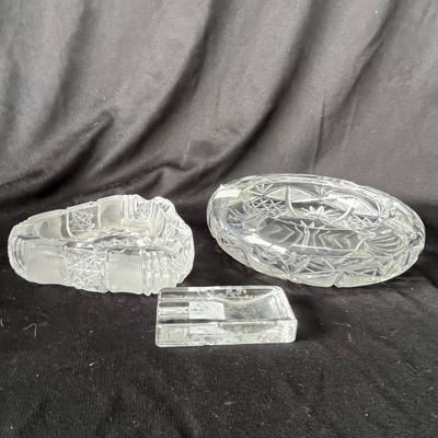 Lot 47 Crystal Ashtrays