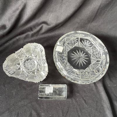 Lot 47 Crystal Ashtrays