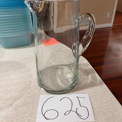 Tall, Clear Glass Pitcher