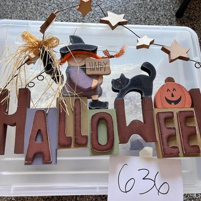 Wood Halloween Sign
