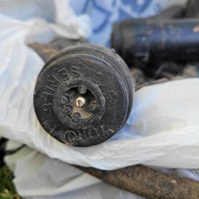 Lot of soaker hoses with fittings