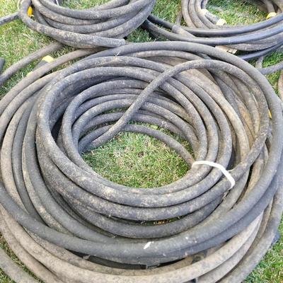 Lot of soaker hoses with fittings