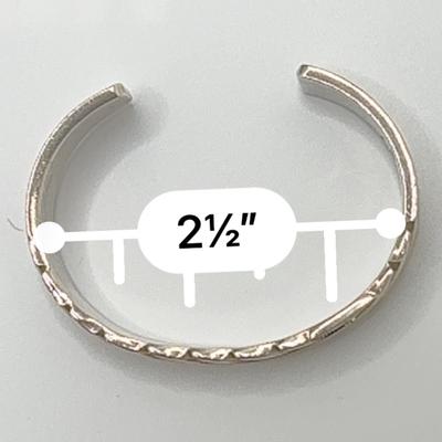 Signed Silver & 14kt cuff bracelet