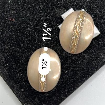 Sterling & 14kt pierced Earring