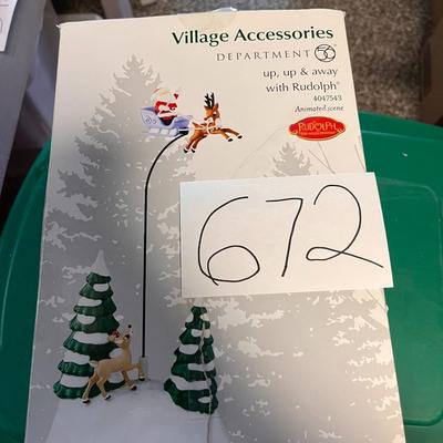 Village Accessories Up, Up & Away W/Rudolph