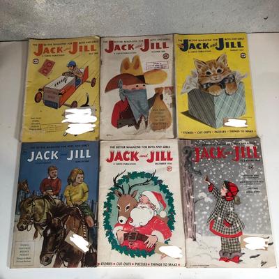 LOT 251B: Vintage 1950s Jack & Jill Children’s Magazines