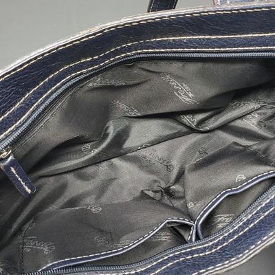 Two Fossil Brand Satchel Handbags Navy & Black