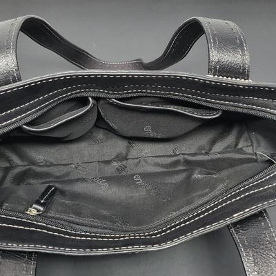 Two Fossil Brand Satchel Handbags Navy & Black