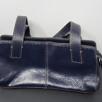 Two Fossil Brand Satchel Handbags Navy & Black