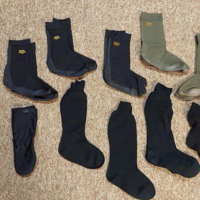 Cabela's Waterproof Gore-Tex Socks and Kayak Paddling Mitts (C-BBL)