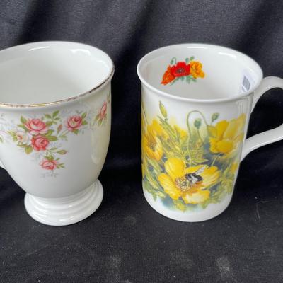 Lot 87 English bone china mugs