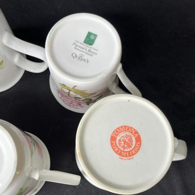 Lot 87 English bone china mugs