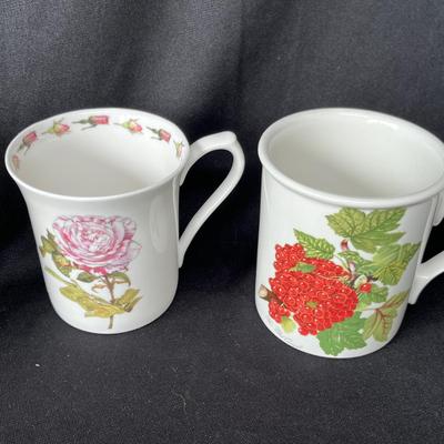 Lot 87 English bone china mugs