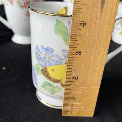 Lot 87 English bone china mugs