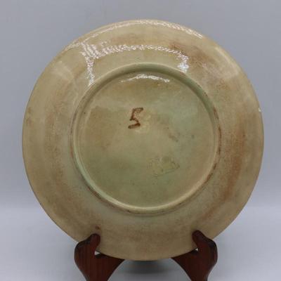 MAJOLICA Antique Basketweave & Fern Plate