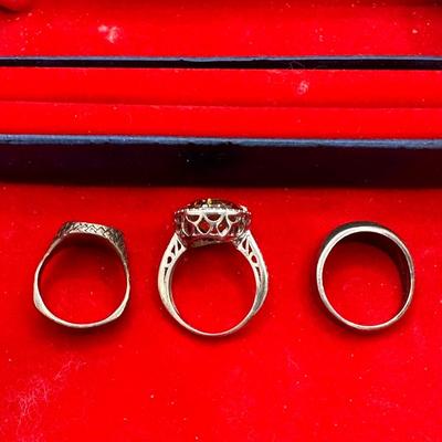 Mixed lot Sterling rings