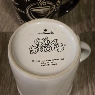Mixed Lot of Coffee Cups and Glass Sugar Dispenser