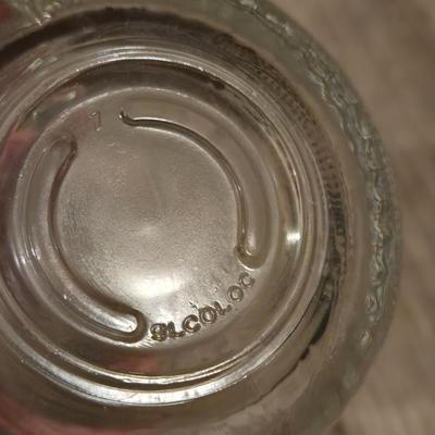 5 Embossed Glass Mugs