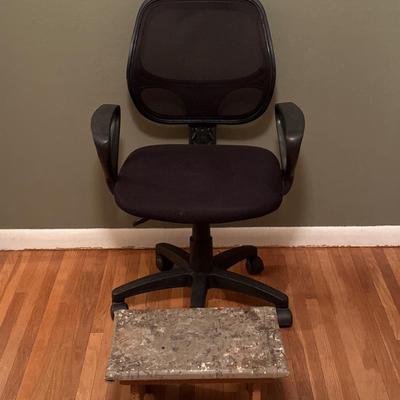 Office chair and foot stool