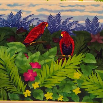4 Plastic Parrot Trays