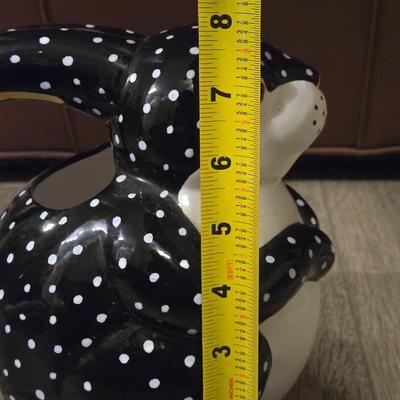 Dept. 56 Polka Dot Bunny Pitcher and (2) Gibson Coffee Mugs