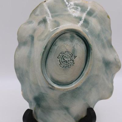 Vintage Griffin Smith & Hill Etruscan MAJOLICA Begonia Leaf Dish