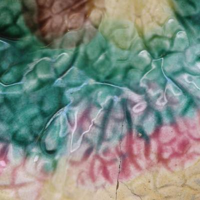 Vintage Griffin Smith & Hill Etruscan MAJOLICA Begonia Leaf Dish