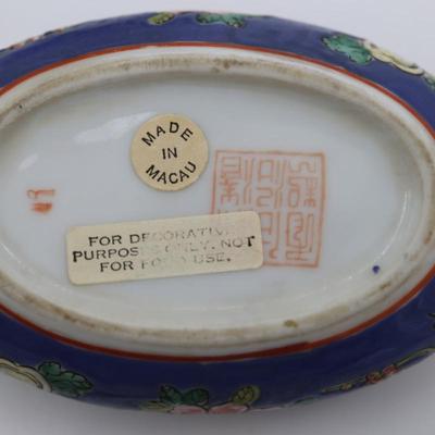 Macau Porcelain Trinket/Jewelry Dish