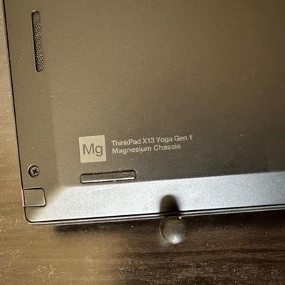 THINKPAD X13 YOGA GEN 1 LAPTOP W/LIFT, DESK ON CASTERS, WIRELESS MOUSE AND USB C & A PORT