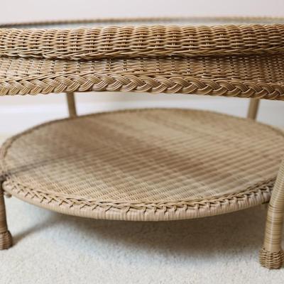 Wicker Coffee Table - Kept Indoors