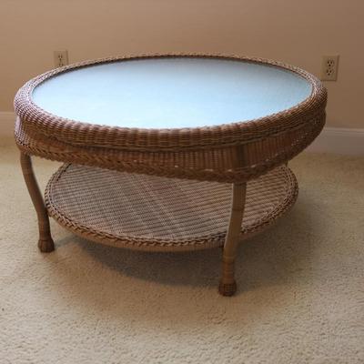 Wicker Coffee Table - Kept Indoors