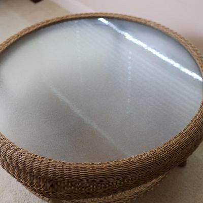 Wicker Coffee Table - Kept Indoors