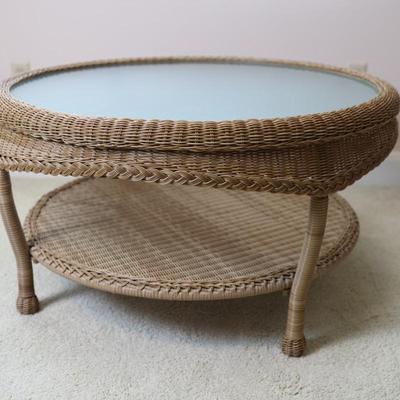 Wicker Coffee Table - Kept Indoors